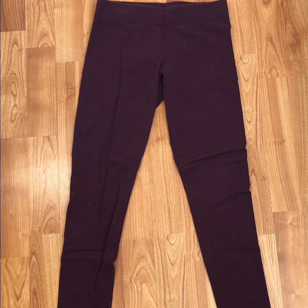 Maroon cotton Aerie leggings